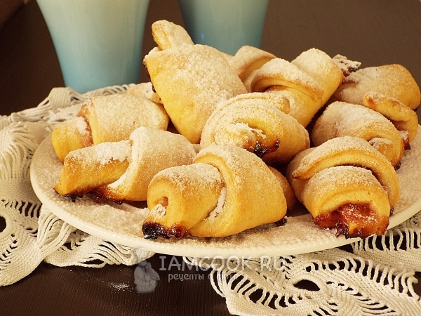 Рецепт печенья с джемом из «двойного теста»