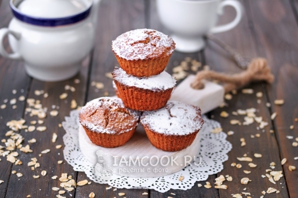 Рецепт творожно-овсяных кексов