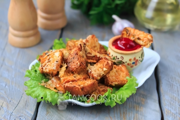 Фото сухариков с сыром в духовке