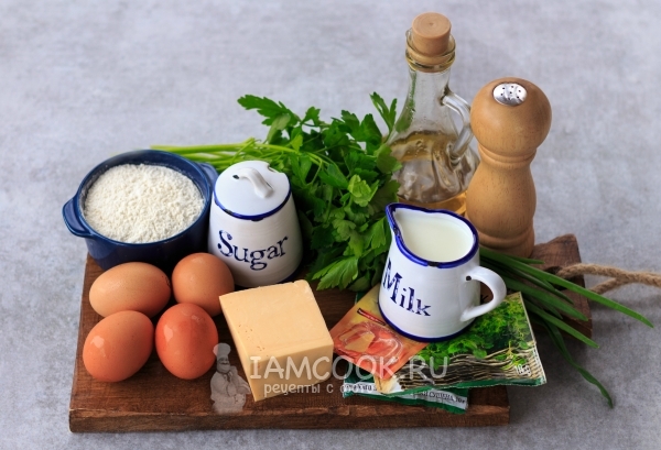 Ингредиенты для сырного хлеба