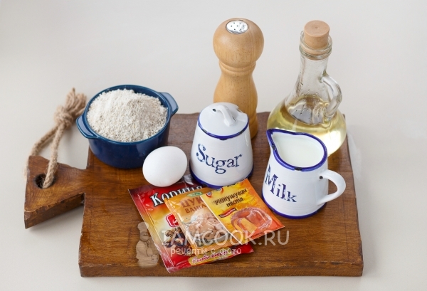 Ингредиенты для оладий из овсяной муки