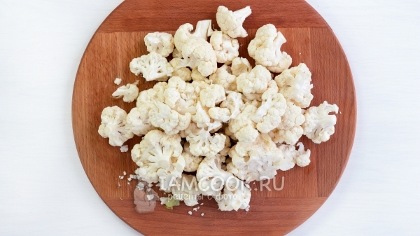 Разобрать капусту на соцветия