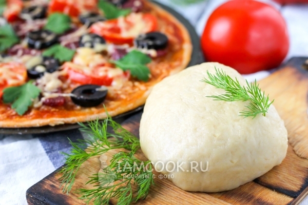 Рецепт теста для пиццы без дрожжей на молоке
