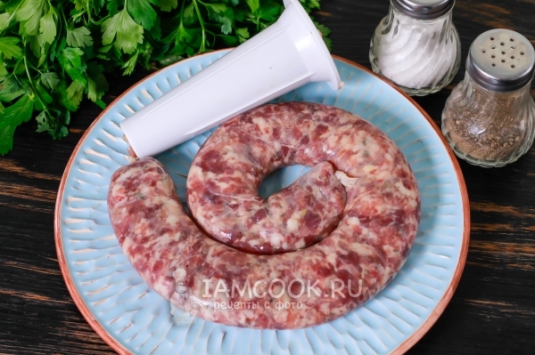 Набиваем череву фаршем