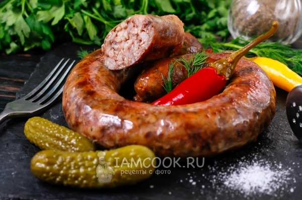 Колбаса с сердцем на срезе