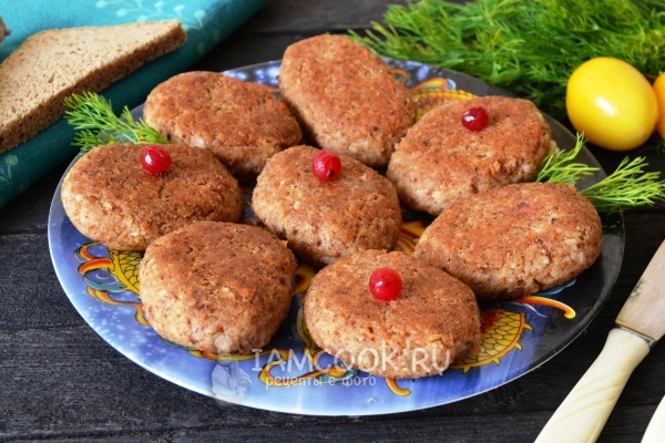 Фото диетических котлет из гречки