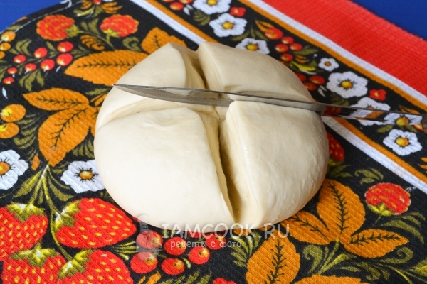 Разделить тесто на части