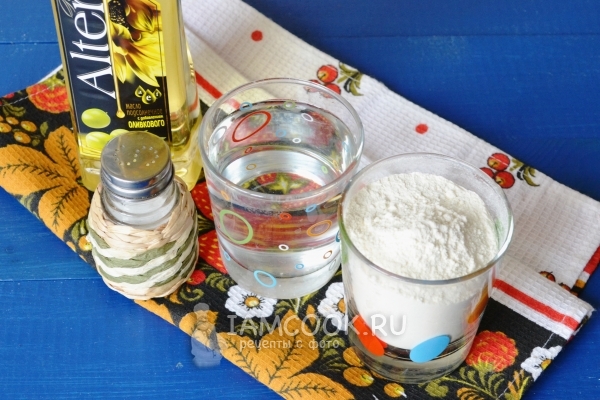 Ингредиенты для заварного теста для вареников с творогом