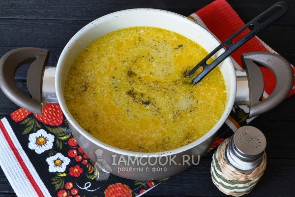 Положить в суп сливки