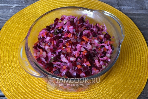 Размешать салат