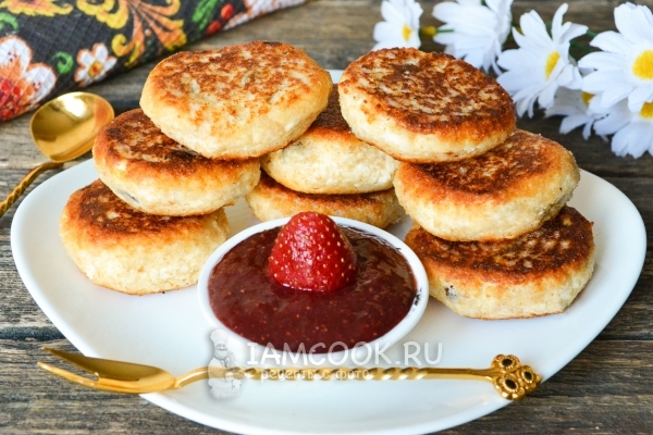 Фото сырников без муки и манки на сковороде