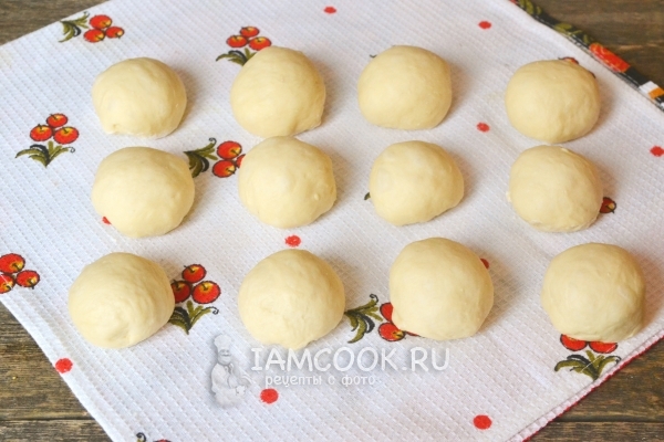 Разделить тесто на части