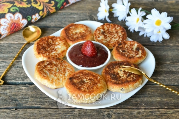 Рецепт сырников без муки и манки на сковороде