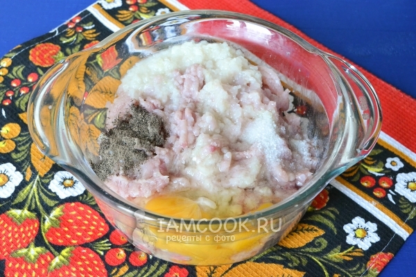 Соединить компоненты для фарша