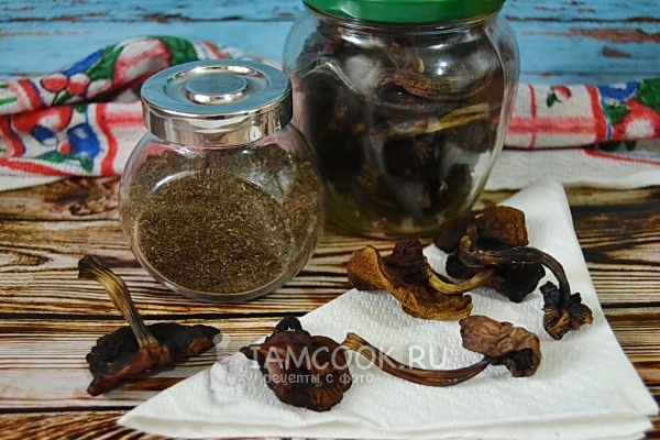 Сушеные подберезовики