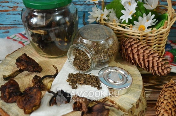 Рецепт сушеных подберезовиков