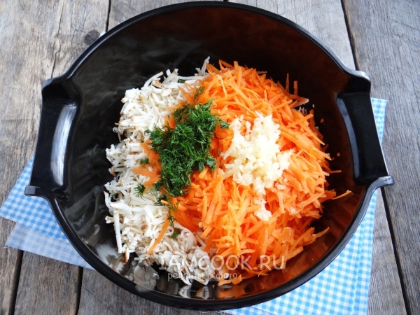 Положить укроп