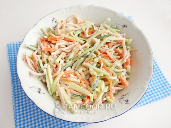 Размешать салат