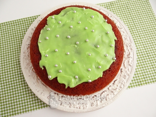 Покрыть кекс глазурью