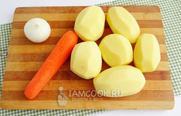 Почистить овощи