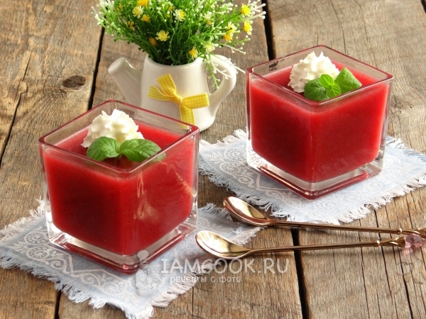 Желе из замороженной клубники с желатином