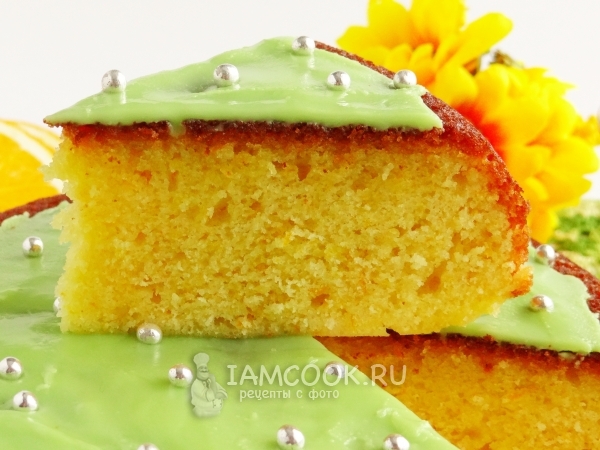 Кусочек апельсинового кекса