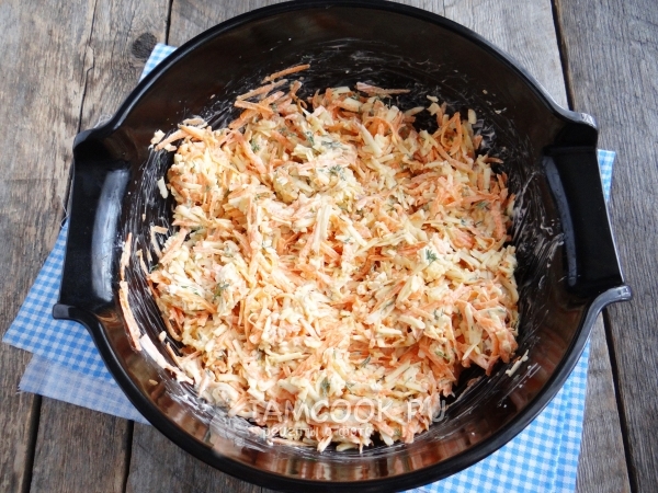 Размешать салат