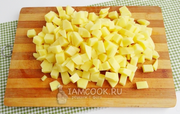 Порезать картофель