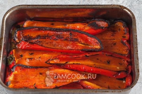 Запечь перец в духовке