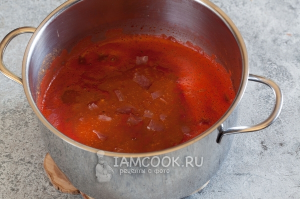 Положить салями
