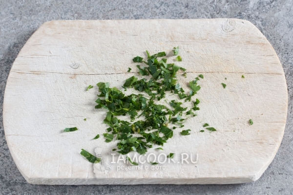 Порезать петрушку