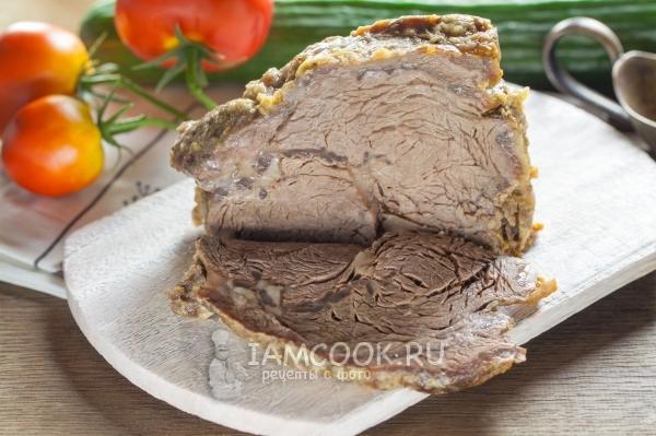 Фото говядины в майонезе в духовке