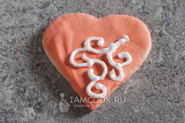 Сделать из глазури завитки