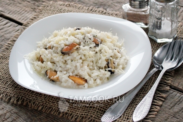 Рецепт ризотто с мидиями