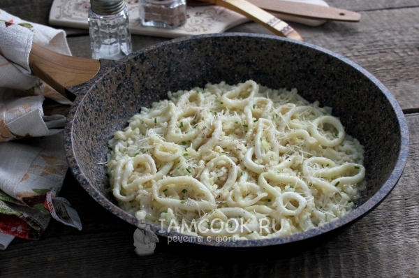 Рецепт ризотто с кальмарами