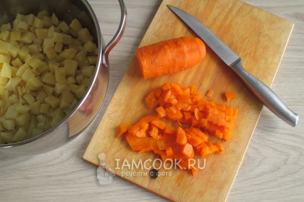 Порезать морковь