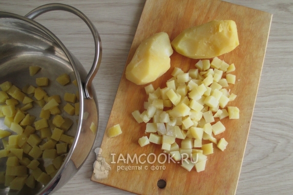 Порезать картофель