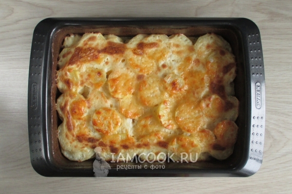 Картошка со сливками и сыром в духовке