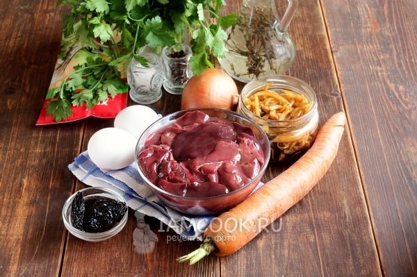 Ингредиенты для новогодней закуски «Собачка»