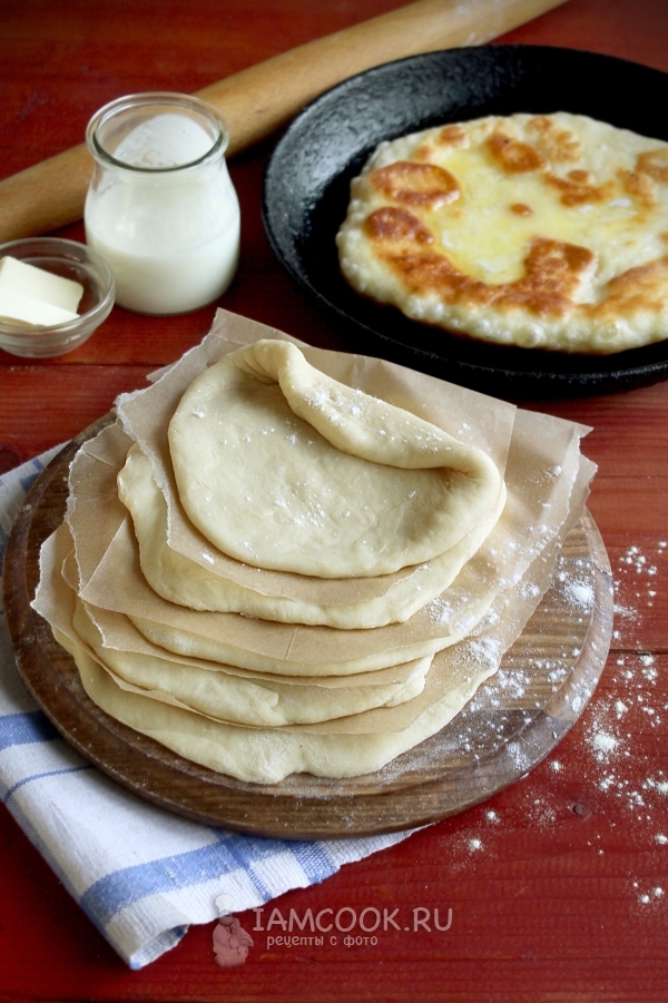 Рецепт теста на кефире для лепешек на сковороде