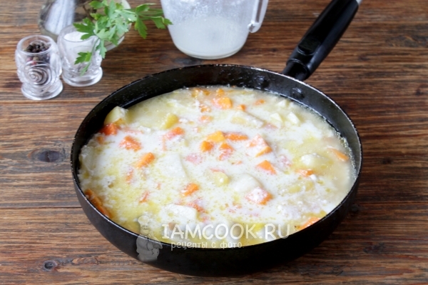 Влить кефир