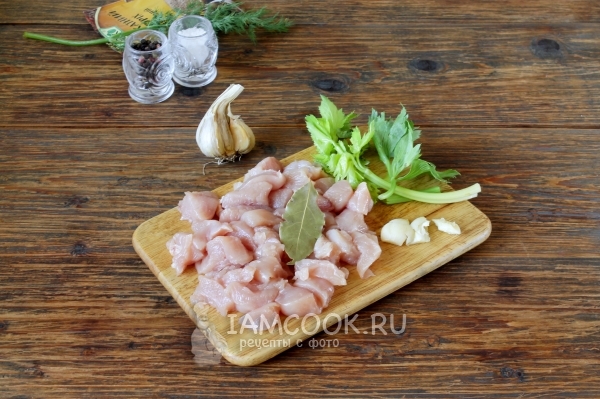 Порезать куриное филе