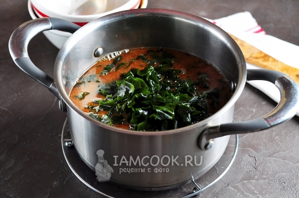 Положить водоросли