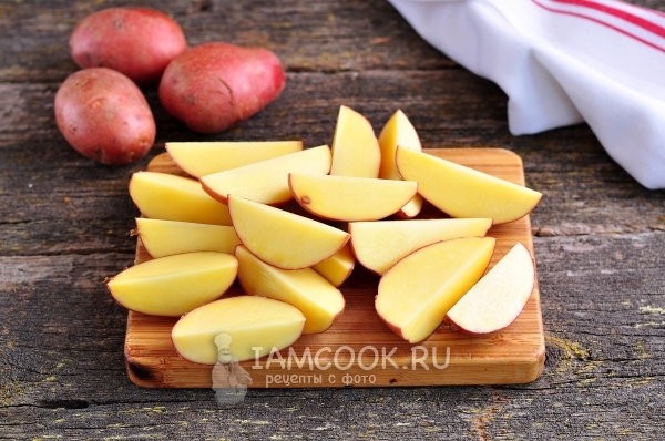 Порезать картофель