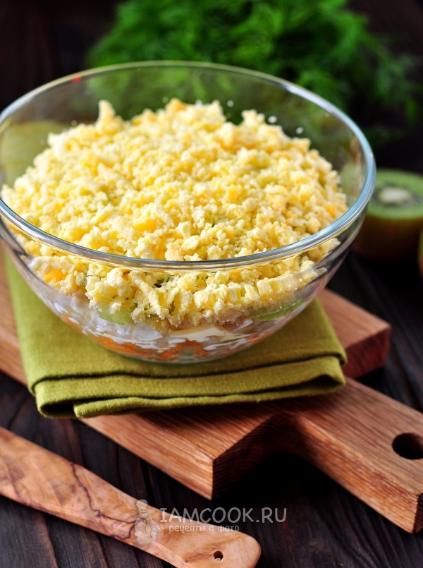 Рецепт салата с морковью и киви