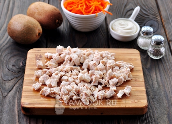 Порезать куриное филе