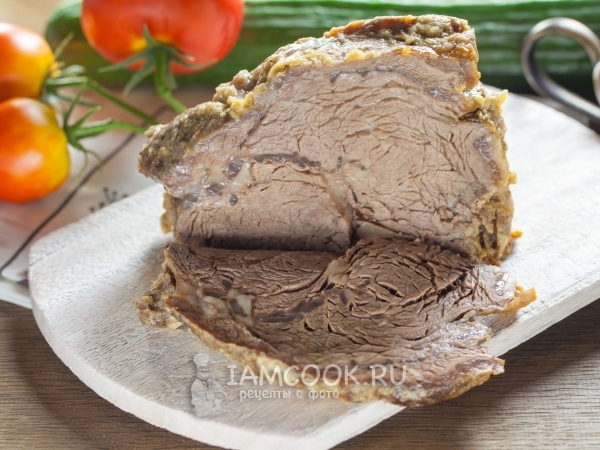 Говядина в майонезе в духовке, рецепт с фото