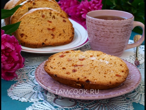 Кекс с изюмом в хлебопечке, рецепт с фото