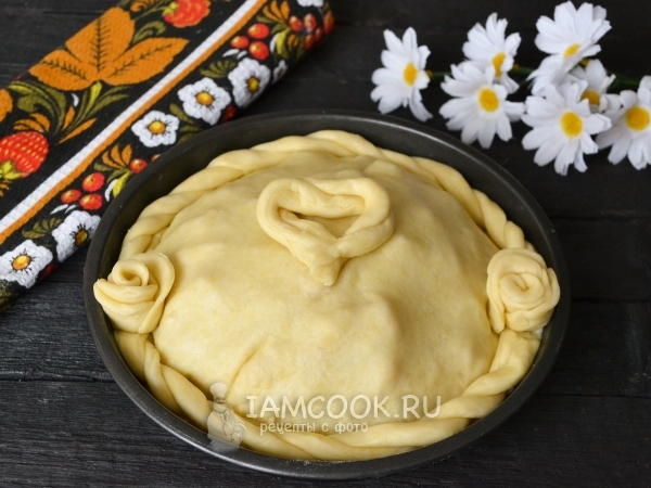 Слоеное тесто для курника (быстрого приготовления), рецепт с фото