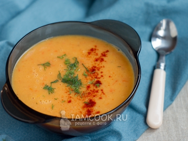 Постный гороховый суп-пюре, рецепт с фото